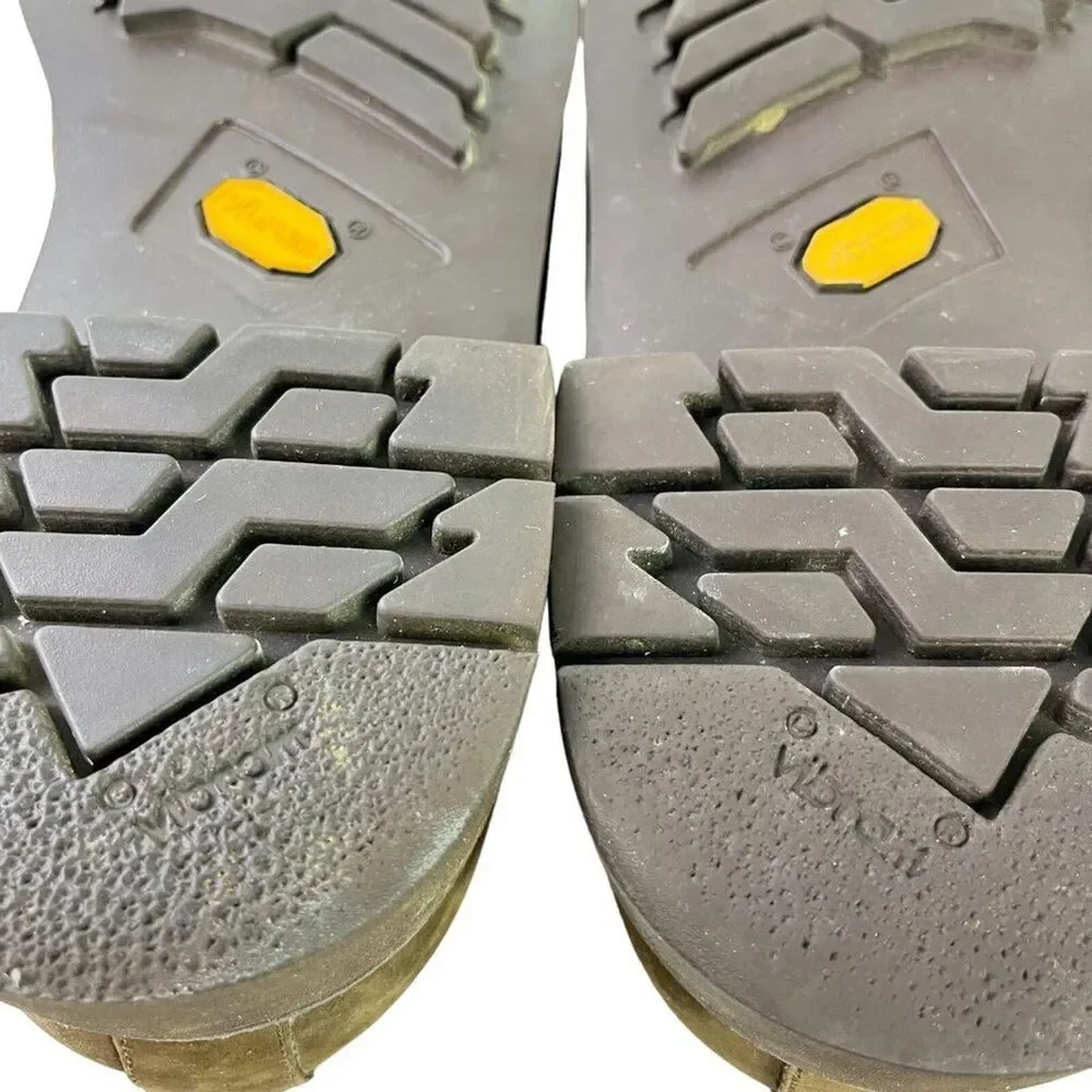 Eddie Bauer Mens Brown Lace UP Oxford Real Leather Casual Shoes Vibram Sole 14